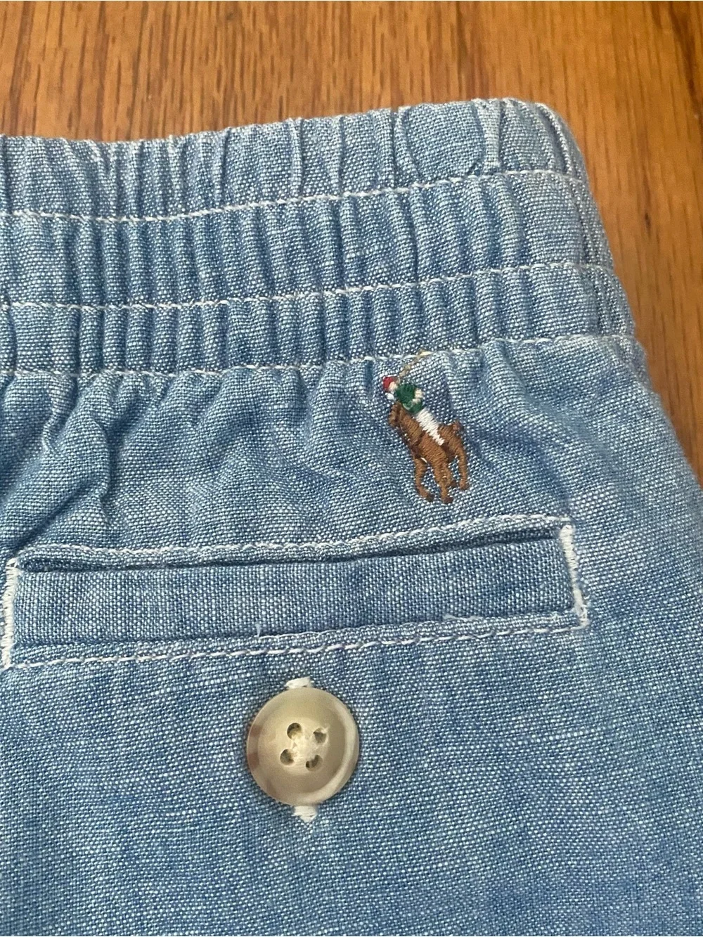 Ralph Lauren Oxford Long Sleeve Shirt and Chambray Pants Baby Boy Set